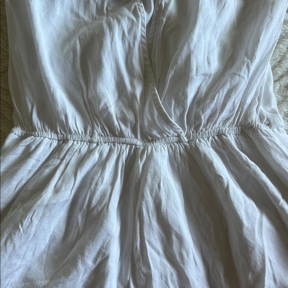 Blue Rain White Button-Front Jumpsuit/Romper - Picture 10 of 10